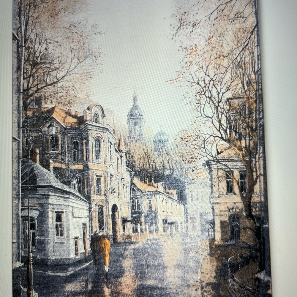 Old Town In Winter Scarf